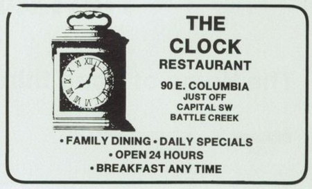 Clock Restaurant - Yearbook Ad E (newer photo)
